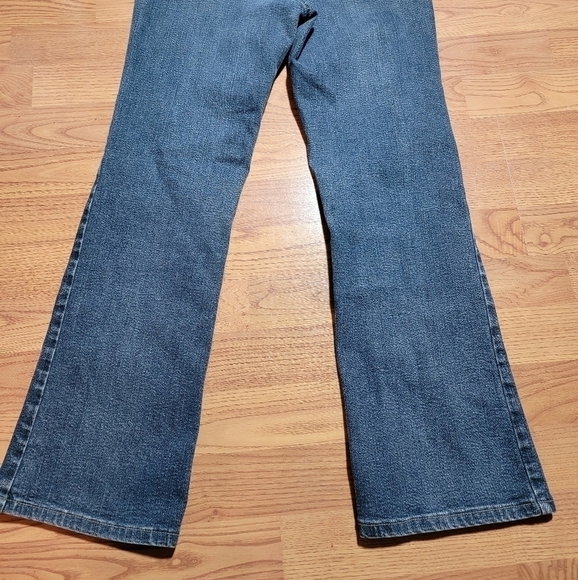 𝅺Marks & Spencer Per Una Roma Dark Blue Denim Bootcut Jeans Size 12 - Picture 11 of 13